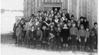 Missionsmöte hos Daniel Hansson 1930 (fotograf: okänd) Ur Vilhelmina kommuns fotoarkiv